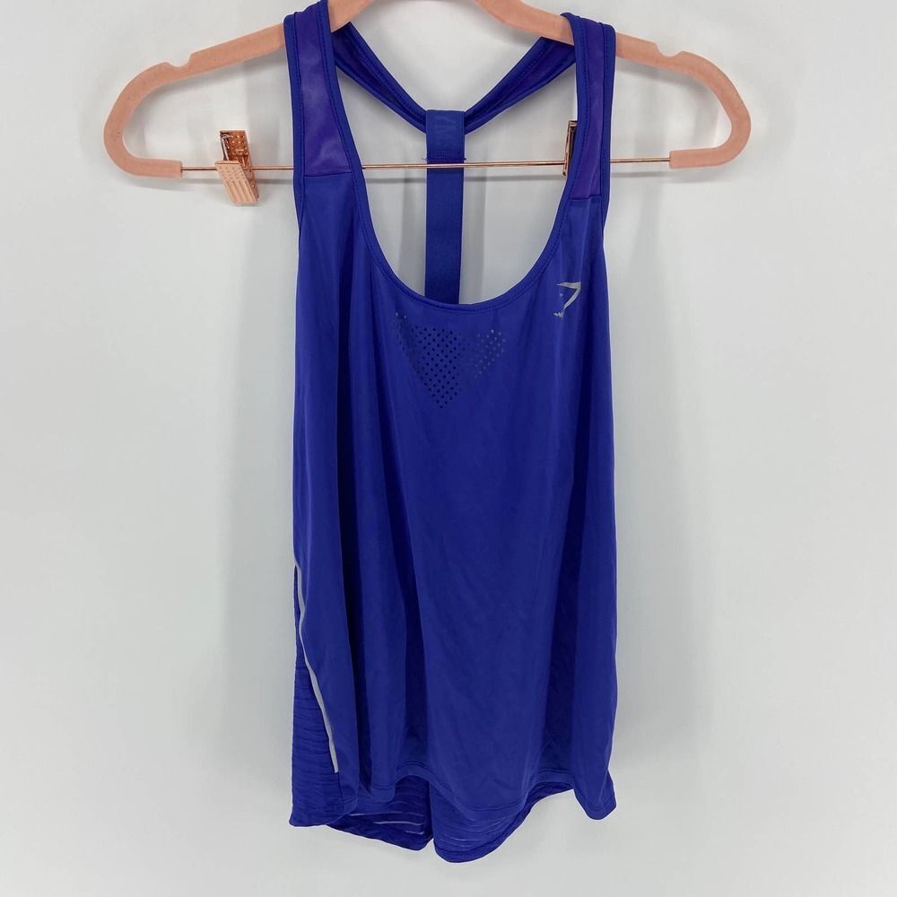 Gymshark Purple wicking Ribbon Racerback Workout Yoga Tank Top women's small